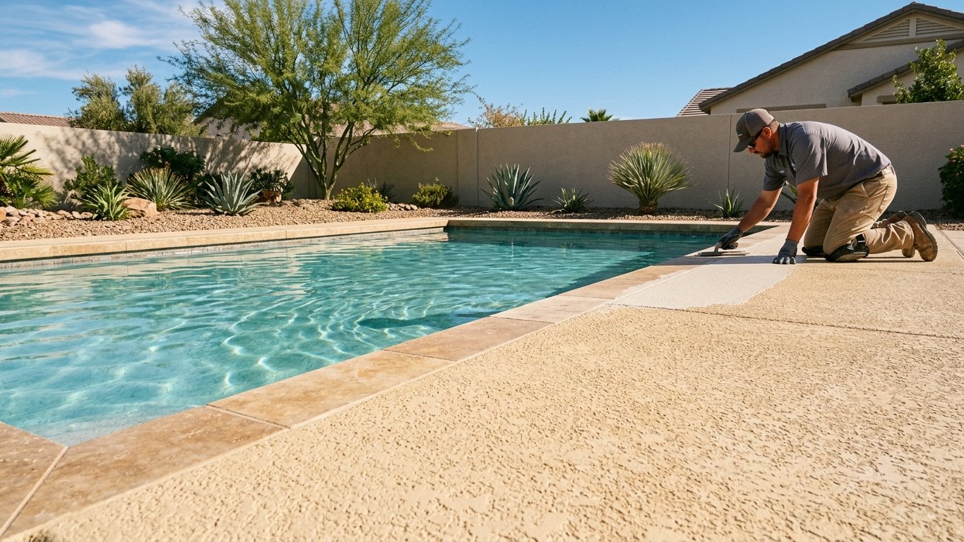 Pool Deck Resurfacing in Las Vegas, NV — Las Vegas Pool Cleaner