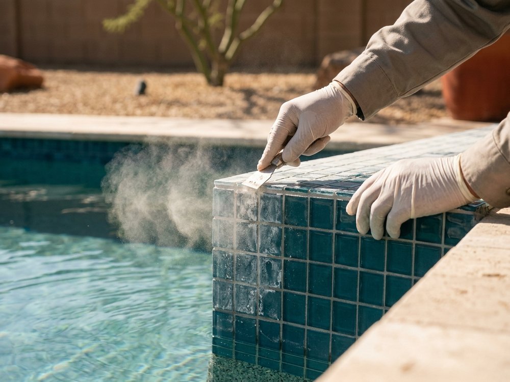 Pool Tile & Calcium Cleaning in Las Vegas, NV — Las Vegas Pool Cleaner